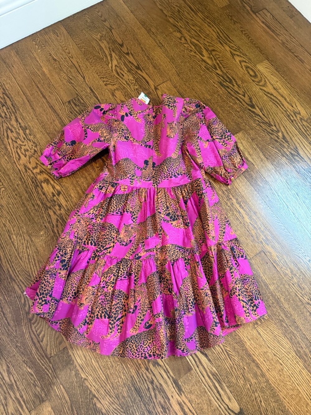 FARM Rio Pink Leopard Print Mini Dress - Picture 3 of 3